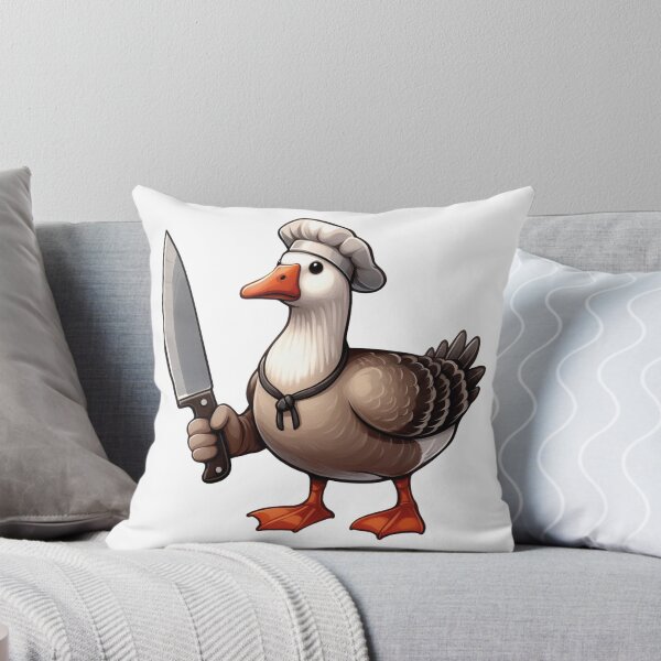 Item preview, anry goose with knife designed and sold by DuskTillDown.
