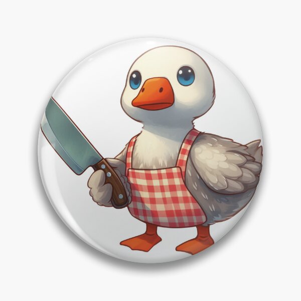 Item preview, Cute goose with knife designed and sold by DuskTillDown.