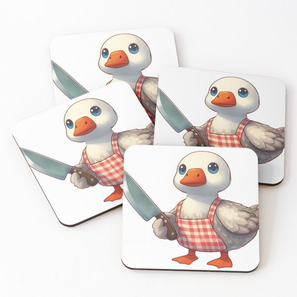 Item preview, Cute goose with knife designed and sold by DuskTillDown.