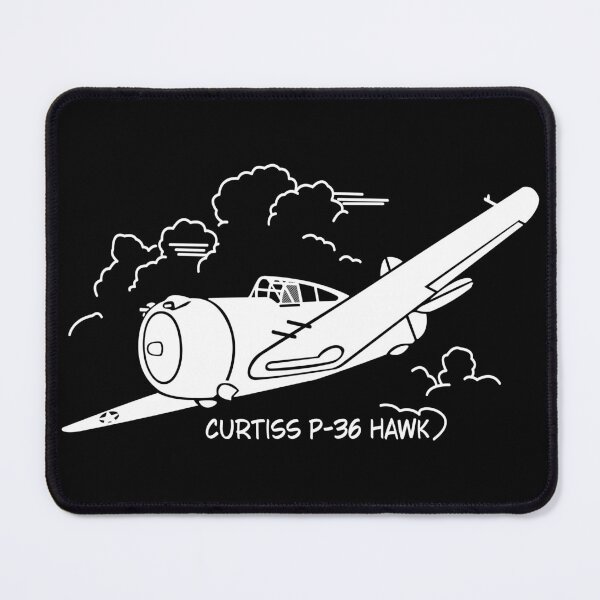 Item preview, Curtiss P-36 Hawk American Plane Flying Clouds designed and sold by MilitaryMart.