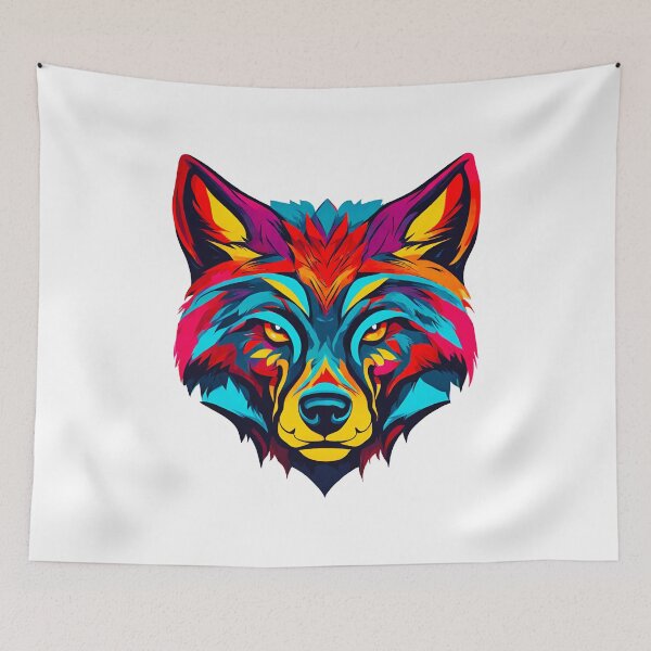 Item preview, Technicolor Wolf Visage 2 designed and sold by Tom-Johnson.