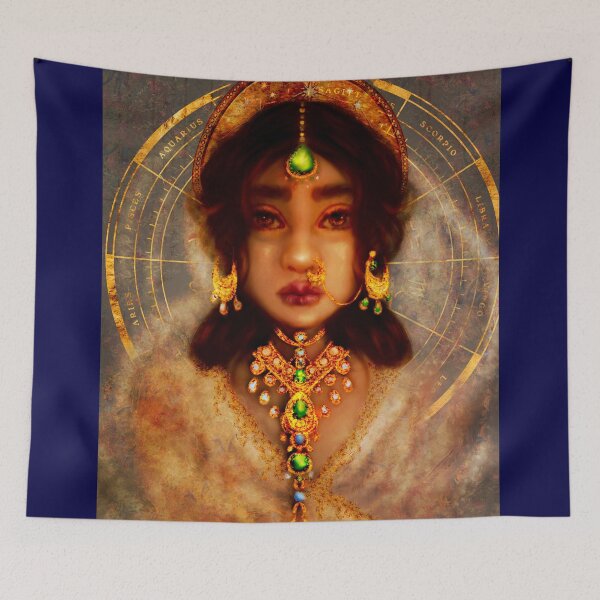 Item preview, Royalcore Art Persephone Goddess Painting designed and sold by Monica Laipple.