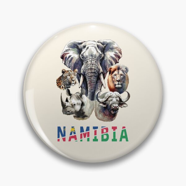 Item preview, Namibia Big 5 Watercolor in Line and Wash for Namibia Fans designed and sold by Scotch Macaskill.