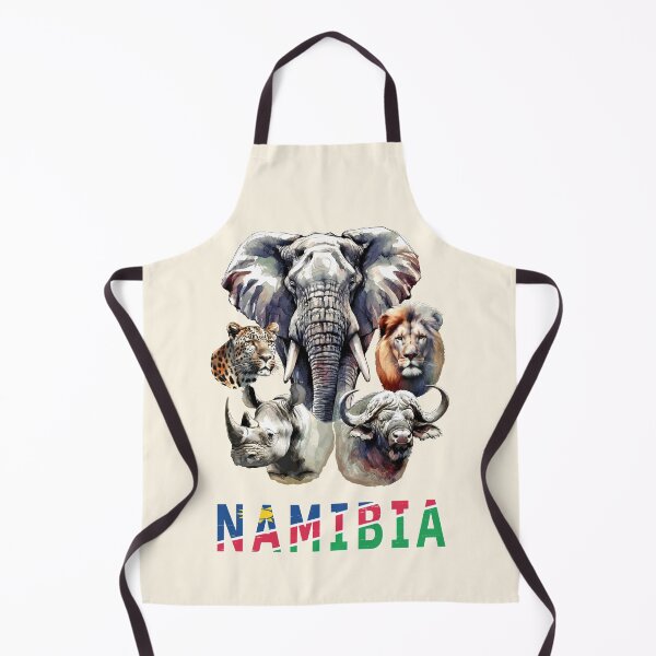 Item preview, Namibia Big 5 Watercolor in Line and Wash for Namibia Fans designed and sold by Scotch Macaskill.