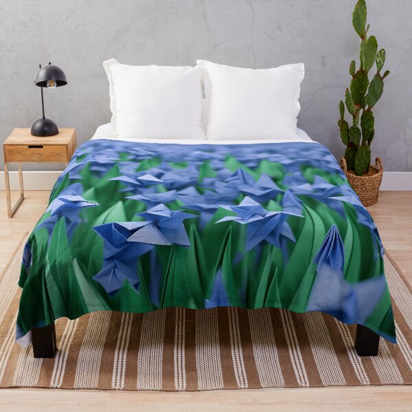 Item preview, Origami Art - Bluebell Meadow: A Symphony of Blooms designed and sold by ArtfulFolds.