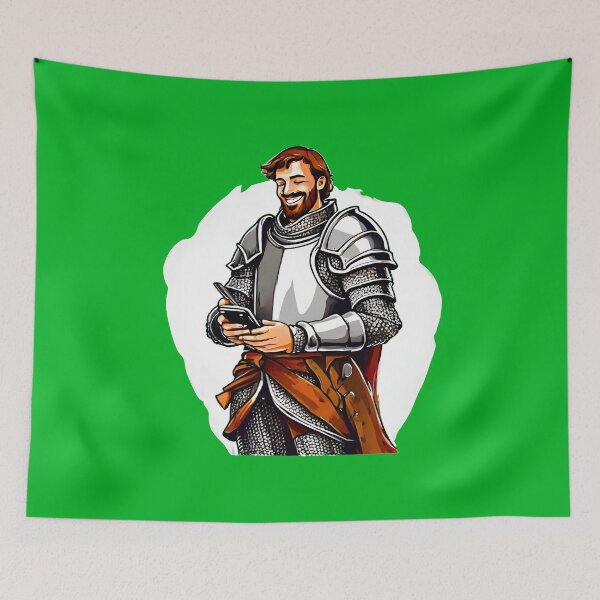 Item preview, Knight with Smartphone 2 designed and sold by Tom-Johnson.