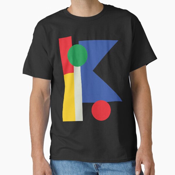 GEOMETRIC COLORS LETTER K Classic T-Shirt