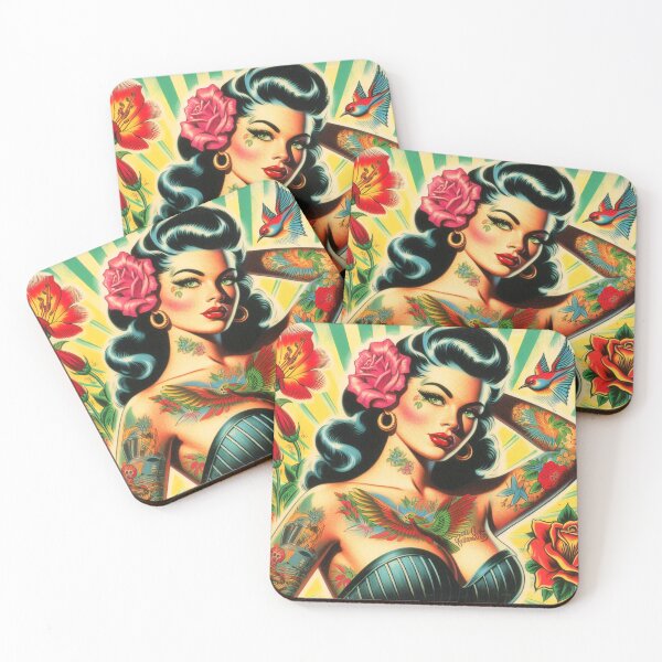 Item preview, Pin-up de belleza retro designed and sold by PulpVintage.