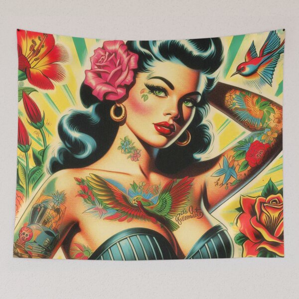 Item preview, Pin-up de belleza retro designed and sold by PulpVintage.