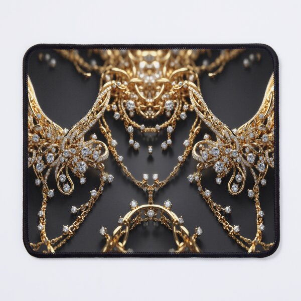 Item preview, collection jewelry necklace with luxurious gold and diamonds designed and sold by Carlos Gudino.