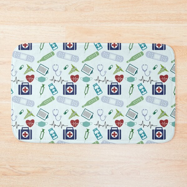 Item preview, Seamless Nurse or Doctor pattern designed and sold by TheMuddyCatCo.