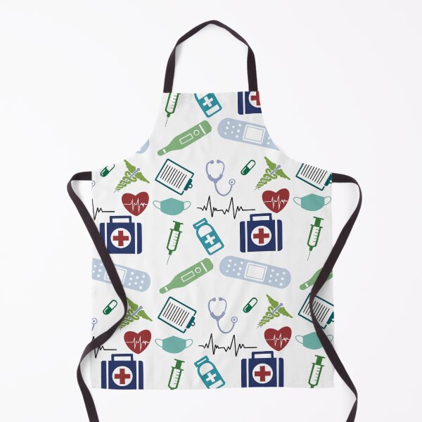 Item preview, Seamless Nurse or Doctor pattern designed and sold by TheMuddyCatCo.
