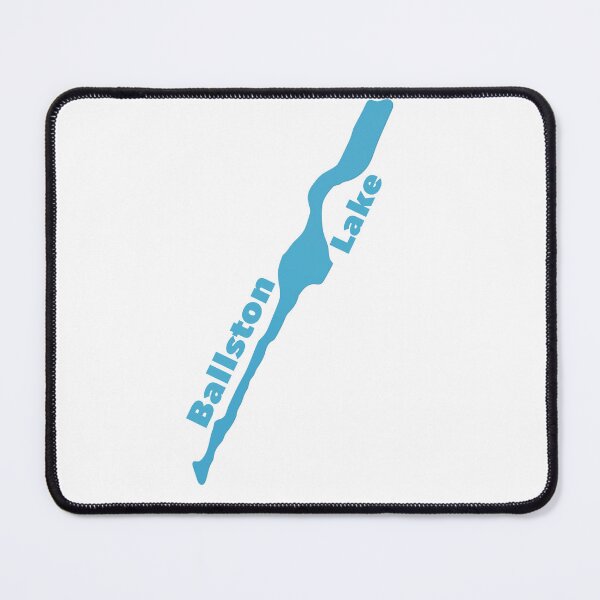Item preview, Ballston Lake in blue with words designed and sold by Ideas-BYDESiGN.