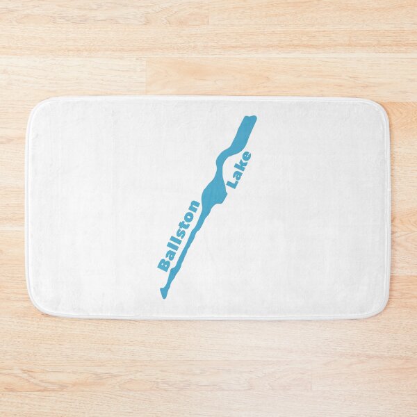 Item preview, Ballston Lake in blue with words designed and sold by Ideas-BYDESiGN.