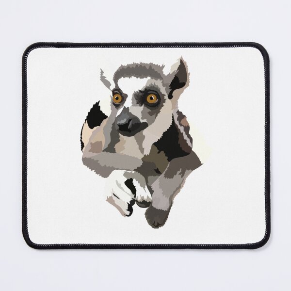 Item preview, R is for Ringtail Lemur, Ringtail Lemur Illustration – Iconic Madagascar Primate Art for Wildlife Enthusiasts designed and sold by PrettylittlepastelUk.