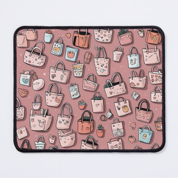 Aperçu de l'œuvre "Virée shopping". Modèle de sac fourre-tout. créée et vendue par Generic RedHead Designs.