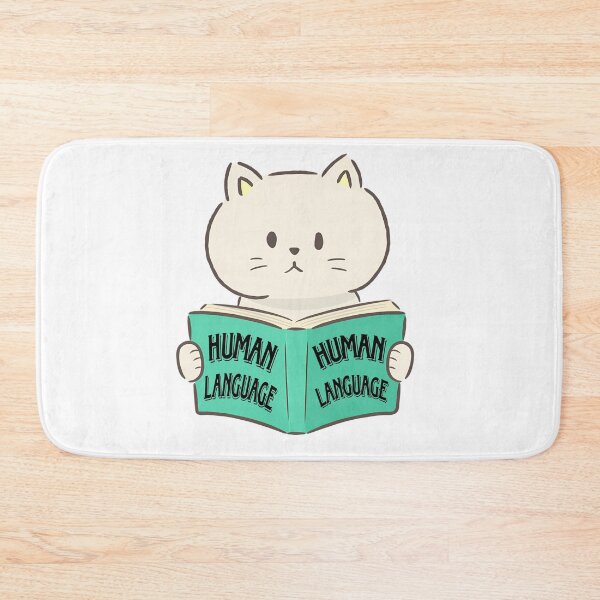 Item preview,  cultured cat reading book about human designed and sold by mando24895.