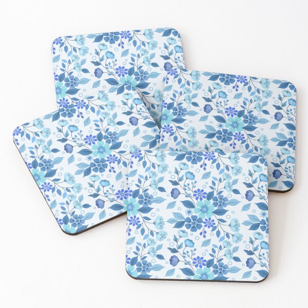 Item preview, Blue Ocean Flower Pattern Colorful designed and sold by E&M.