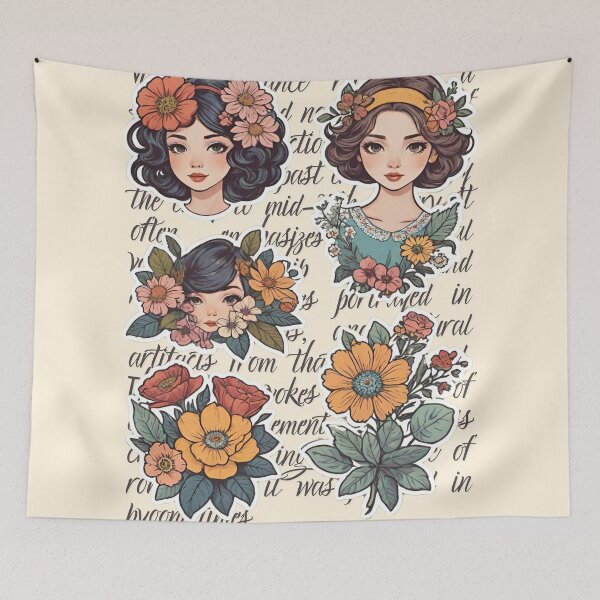 Item preview, Vintage 20s style romantic girls by CallisC Arts ⭐⭐⭐⭐⭐ designed and sold by CallisC-Arts.