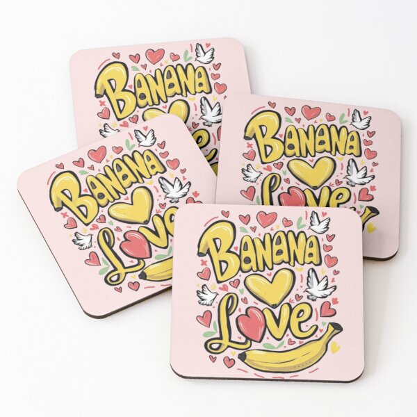 Item preview, Banana Love - Whimsical Quote Design designed and sold by DesigntshirtWB.