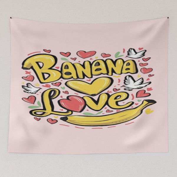 Item preview, Banana Love - Whimsical Quote Design designed and sold by DesigntshirtWB.