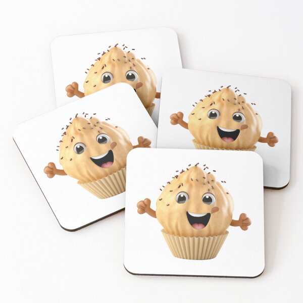 Item preview, Cute happy smiling muffin designed and sold by GoodThings66.