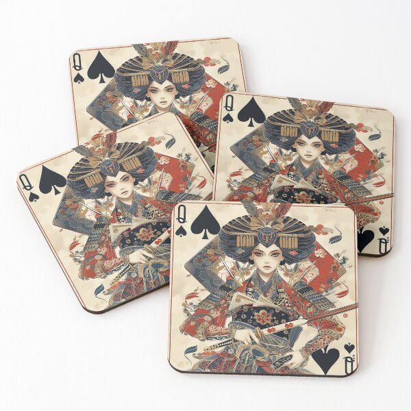 Item preview, Japanese Queen of Spades  designed and sold by Tirsot.