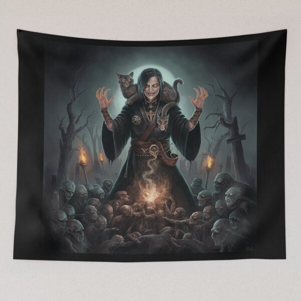 Item preview, CAT NECROMANCER. FUNNY WIZARD CAT  designed and sold by Obinne.