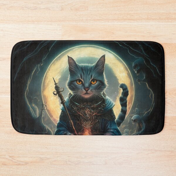 Item preview, CAT NECROMANCER. FUNNY WIZARD CAT LOVER  designed and sold by Obinne.