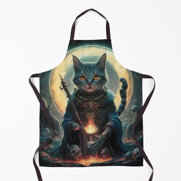Item preview, CAT NECROMANCER. FUNNY WIZARD CAT LOVER designed and sold by Obinne.