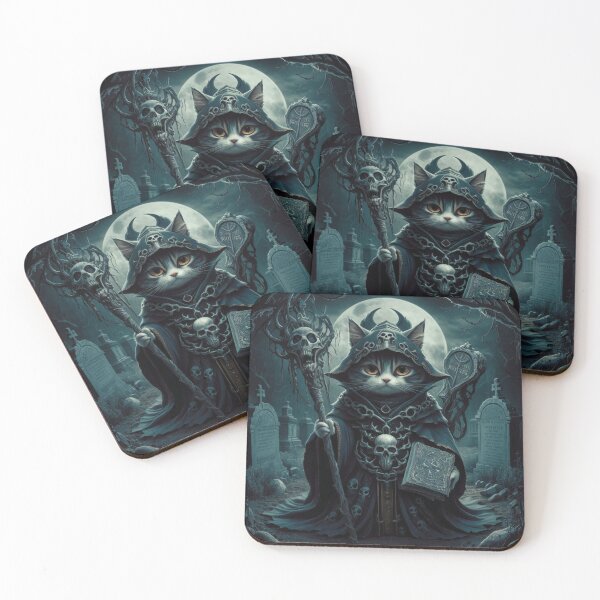 Item preview, CAT NECROMANCER. FUNNY WIZARD CAT LOVER  designed and sold by Obinne.
