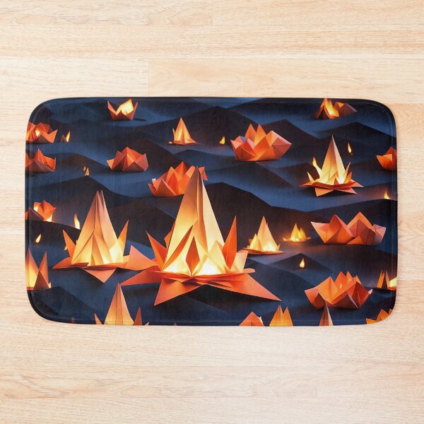Item preview, Origami Art  - Nightfire Revelry: Dancing Flames under the Stars designed and sold by ArtfulFolds.