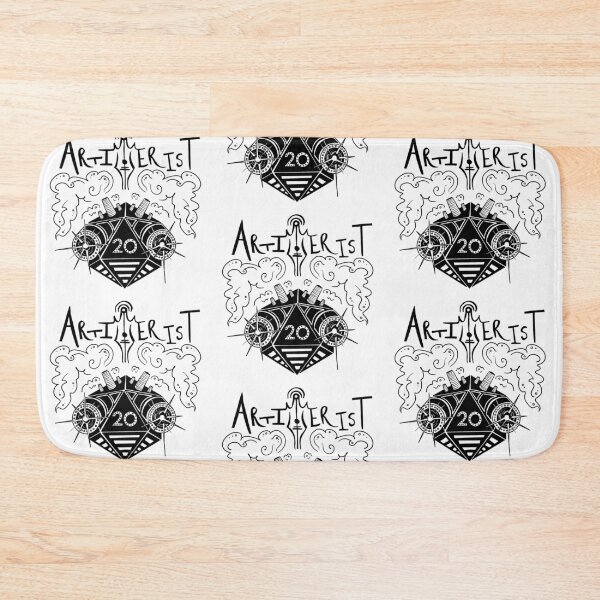 Item preview, Arcane Cannon dice: Dnd artificer artillerist subclass d20 (black text) designed and sold by TheDoodlemancer.