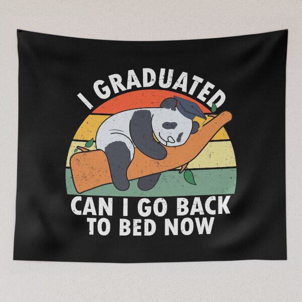 Item preview, I Graduated Can I Go Back To Bed Now Kawaii Panda designed and sold by RayanPod.