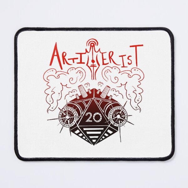 Item preview, Arcane Cannon dice: Dnd artificer artillerist subclass d20 (light fire text) designed and sold by TheDoodlemancer.
