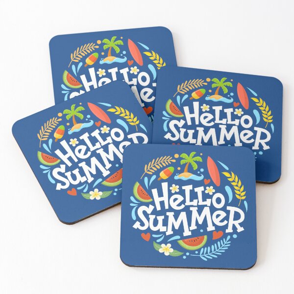 Item preview, Hello Summer Beach Sea Palm Ice Cream Watermelon designed and sold by E&M.