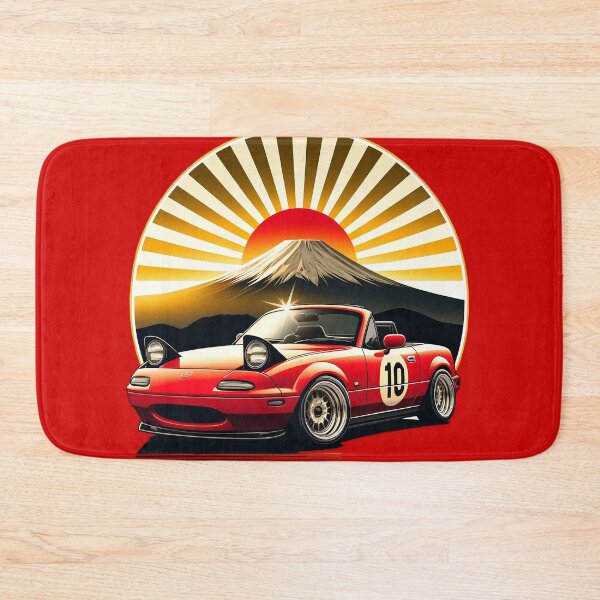 Item preview, Sunrider red Miata NA 10 in front of mt. Fuji designed and sold by mugooooo.