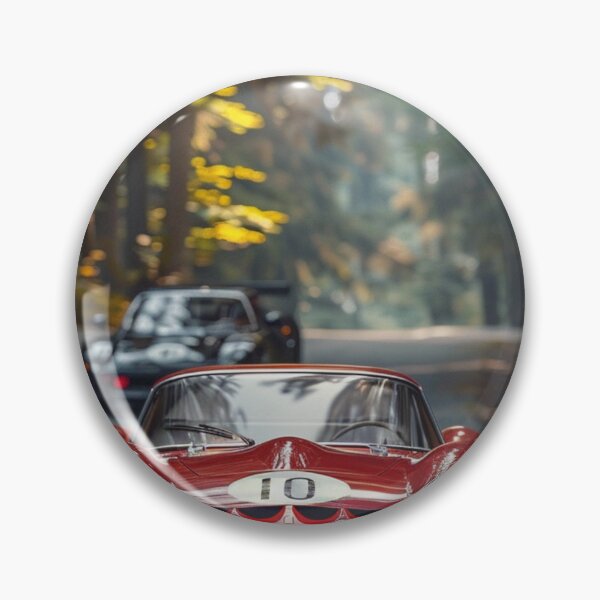 Item preview, Vintage Elegance: Classic Ferrari Cruising Through Autumn Woods designed and sold by kfir marco.