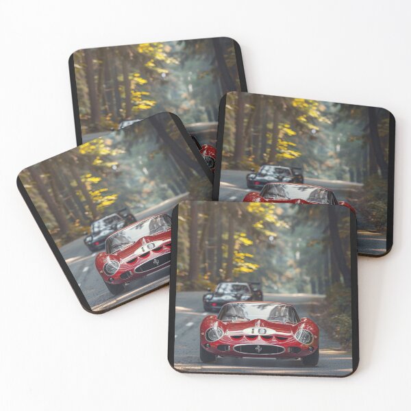 Item preview, Vintage Elegance: Classic Ferrari Cruising Through Autumn Woods designed and sold by kfir marco.