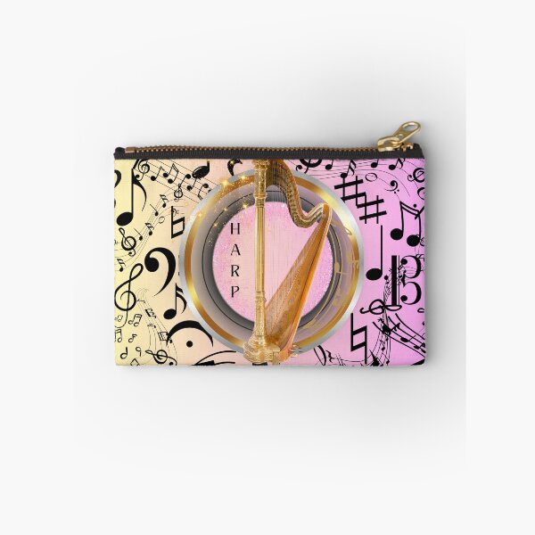 Item preview, Harp Music Everywhere Original Graphic Artwork designed and sold by BrightrDayMusicArt.