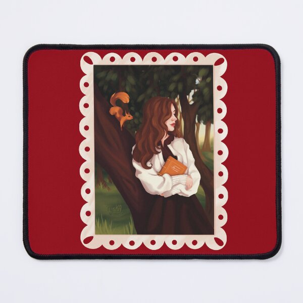 Item preview, Forest Harmony - Girl, Book, Squirrel designed and sold by ryska-studio.