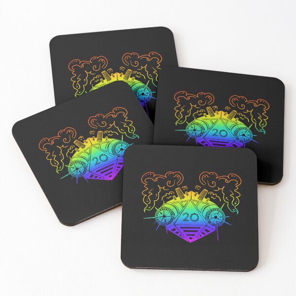 Item preview, Artifice dice: Dnd artificer artillerist subclass d20 (dark rainbow) designed and sold by TheDoodlemancer.