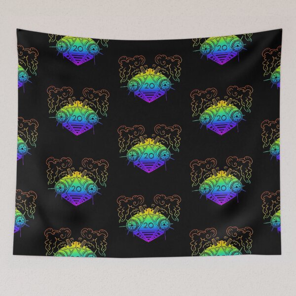 Item preview, Artifice dice: Dnd artificer artillerist subclass d20 (dark rainbow) designed and sold by TheDoodlemancer.