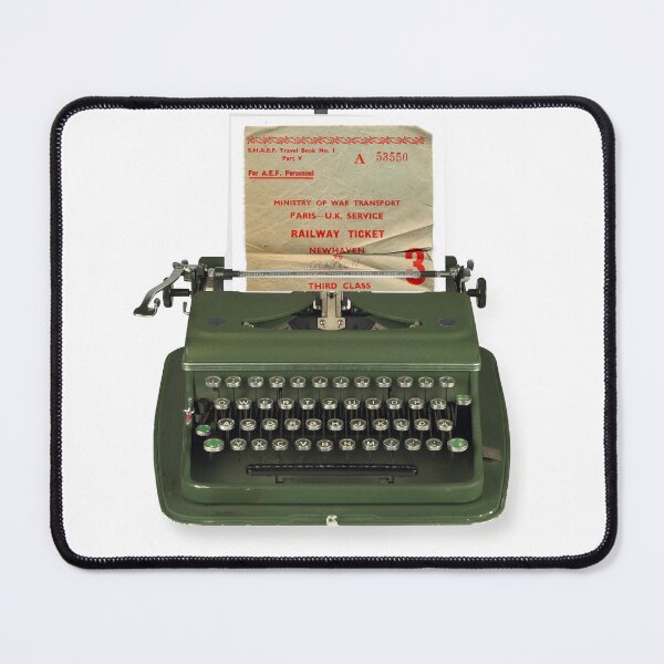 Item preview, Vintage Typewriter, railway ticket designed and sold by Add2crt.