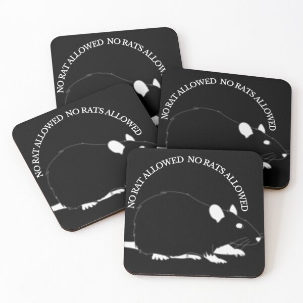 Item preview, UNIT 713, no rats allowed,  black 1 designed and sold by Unit713-Shop.