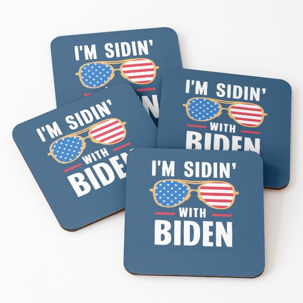 Item preview, I'M SIDIN' WITH BIDEN 2024 with Aviator Glasses designed and sold by LoveAndDefiance.