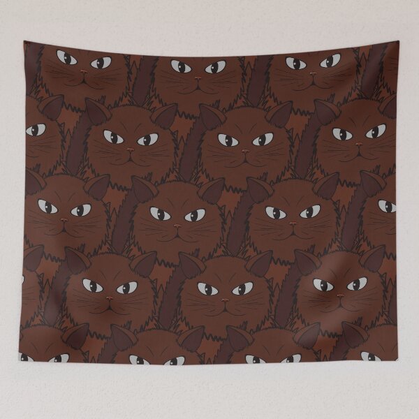 Item preview, Pattern with Cat Tomeo is brown color designed and sold by Cherevan.