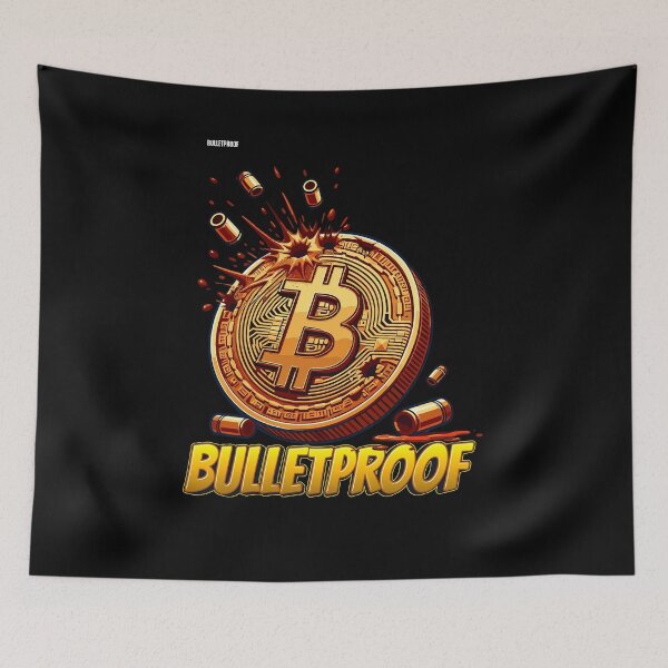 Item preview, Bulletproof Bitcoin designed and sold by CryptoFunMerch.