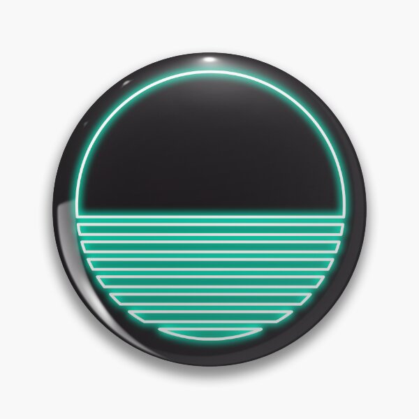 Item preview, Neon Outrun Sun Blue designed and sold by Kat91x.