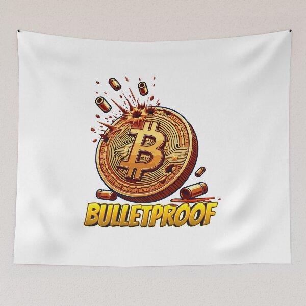 Item preview, Bulletproof Bitcoin designed and sold by CryptoFunMerch.